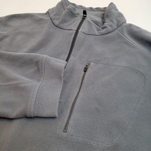 L.L. Bean, 1/4 Gray Fleece Pull Over, Men's Size XL‎